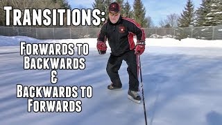 Proper Forwards and Backwards Transitions  Hockey Skating Episode 9 [upl. by Tyrone]