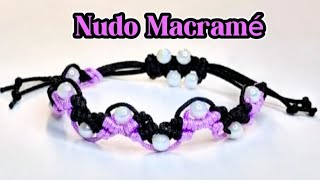 👉TUTORIAL Pulsera de Hilo Tejida con Nudos Macramé que captura la Atención en cualquier Lugar [upl. by Vaios]