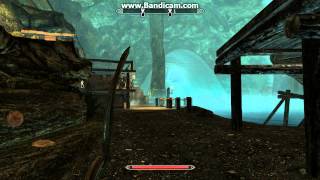 TES V Skyrim Secret entrance to Brinewater Grotto Gulum Ei killed by accident [upl. by Neelav]