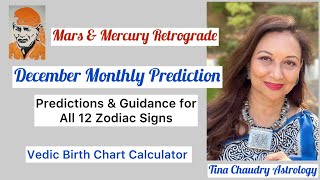 December Horoscopes amp PredictionsMars amp Mercury Retrograde [upl. by Ahdar]