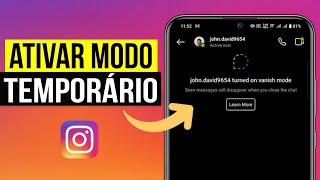 COMO ATIVAR O MODO TEMPORÁRIO NO INSTAGRAM [upl. by Helbona905]