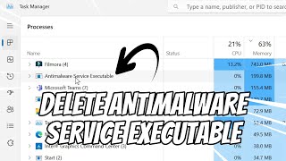 Delete atau Hapus Antimalware Service Executable di Windows [upl. by Draner789]