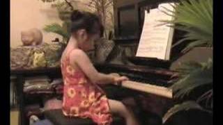 Valse Favorite Piano Mozart by a 5 Year Old Pianist [upl. by Enixam]