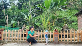 How to design a wooden fence around a fish pond to keep children from falling into the pond [upl. by Katrinka]