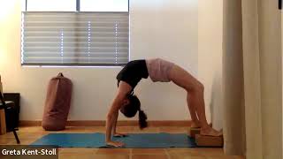 3 minute Urdhva Dhanurasana exploration  Iyengar Yoga [upl. by Noreh]