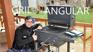 GRILL WĘGLOWY ANGULAR RUSZT ŻELIWNYMontaż przed imprezą [upl. by Yhtnomit878]