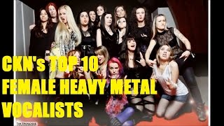 Top 10 Heavy Metal Female Vocalists [upl. by Ethe]