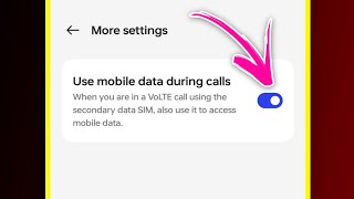 How to use mobile data during call  Internet not working while on call [upl. by Irving]