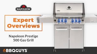 Napoleon Prestige 500 Propane Gas Grill Expert Overview  BBQGuys [upl. by Alexandros]