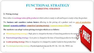 20  Functional Strategy  Marketing Strategy [upl. by Brasca]