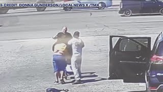 Good Samaritan stops baby in stroller from rolling into California traffic [upl. by Gimble]