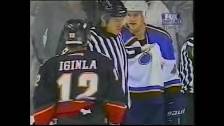 Jarome Iginla vs Craig Conroy [upl. by Yalhsa657]