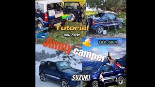 Suzuki jimny Camper all seasons low cost tutorial 4x4 overland van [upl. by Adnesor]