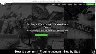 How to Open an ETX Capital Demo Account  A Step By Step Guide for Beginners 🔎 [upl. by Bertero]