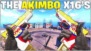 The AKIMBO X16s On Alcatraz  Best Dual Pistol Best X16 Setup Rebirth Island  Warzone [upl. by Sokul7]