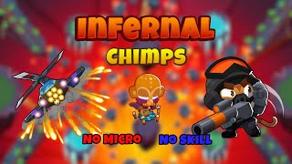 Long Ranged Combo  BTD6 Infernal CHIMPS Guide Patch v43 [upl. by Monie961]