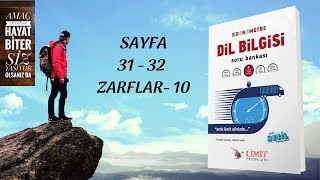 LİMİT YAYINLARI  LİMİT KRONOMETRE DİL BİLGİSİ SB  ZARFLAR 10 [upl. by Elston]