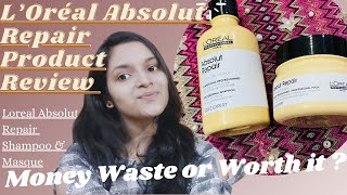 L’ORÉAL Paris Absolut Repair  Honest Review  Shampoo amp Masque  After 3 years of usage loreal [upl. by Atsillac]