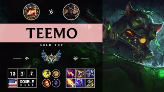 Teemo Top vs Kled  NA Challenger Patch 1413 [upl. by Irim29]