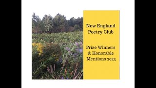 New England Poetry Club PrizeWinners Reading 2023 [upl. by Brookhouse]