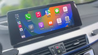 BMW F48 X1 LCI Nachrüstung CarPlay  Rückfahrkamera  HeadUnit Austausch inkl CD Radio [upl. by Odrareg]