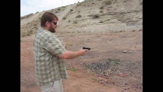 Glock 23 vs 23C recoil test [upl. by Fitalludba]