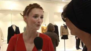 Interview dAudrey Marnay pour sa collection Claudie Pierlot [upl. by Oleic]