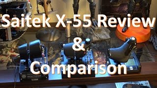 Saitek X55 Rhino HOTAS Review and Comparison [upl. by Harias]