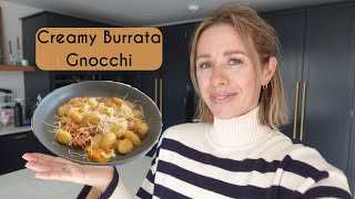 10 MINUTE PANCETTA amp BURRATA GNOCCHI  QUICK MID WEEK MEALS  Kerry Whelpdale [upl. by Elem329]