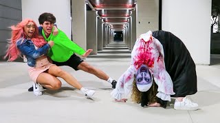 SCARY Halloween Prank On Friends [upl. by Noek]