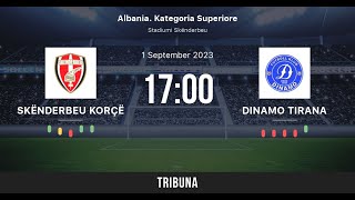 SKENDERBEU vs DINAMO CITY LIVE [upl. by Serolod715]