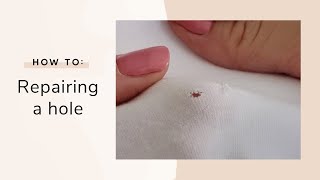 How to Repair a Small Hole in your Clothes [upl. by Alica224]