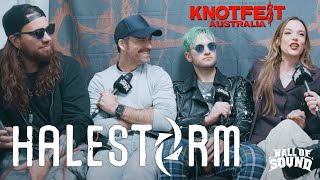 Halestorm  Knotfest Interview  Wall Of Sound [upl. by Dhruv]