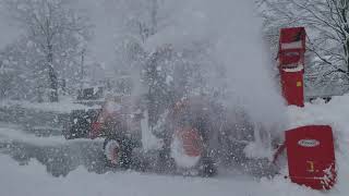 Pronovost 800 Snow Blower Kubota M62 Heavy Snow [upl. by Wendie216]