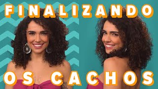 COMO FAZER FINALIZAÇÃO NO CABELO CACHEADO  Tutorial com Ju Franceschi  Salon Line [upl. by Hgielra476]