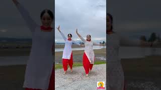 Teri Jatti  Gurloveleen kaur and Harkirat kaur 😍❤👌bhangradancers [upl. by Yslek]