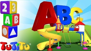 TuTiTu prescolastico  Impara linglese per i bambini  ABC Cortile di la ricreazione [upl. by Bunny]