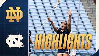 Irish Top Tar Heels In Defensive Battle  Highlights vs UNC  Notre Dame Womens Lacrosse [upl. by Cinom]