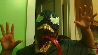 Venom Halloween Mask Review [upl. by Maxi]