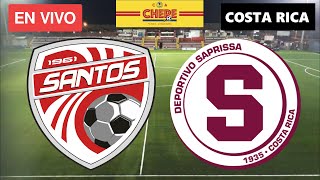 SANTOS GUÁPILES VS SAPRISSA EN VIVO Jornada 10 Liga Promerica 2024 [upl. by Ahsikin918]