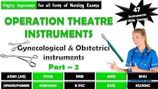 Obstetrical and Gynecological Instruments  Operation Theatre Instruments  OT instruments  OBG [upl. by Ham886]