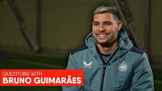 Bruno Guimarães Reveals The 1 Player Hed Sign For Newcastle  Rapid Fire Questions [upl. by Aikimat787]