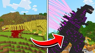 Shin Godzilla MOD in Minecraft Pocket Edition [upl. by Nylloh]