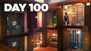 I Built The Ultimate Bunker in Horror Minecraft  Day 100 [upl. by Krakow]