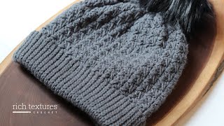 Granite Beanie Crochet Pattern [upl. by Ramunni]