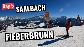 Saalbach Day 5  Skiing Fieberbrunn [upl. by Rudin922]