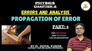 PHYSICS CHAPTER 2 PROPAGATION OF ERROR  FOR NEET AND JEE MAINSviralvideo [upl. by Bala647]