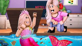 My Sister Was SECRETLY A MERMAID  I Built Her A Secret TINY HOME Roblox [upl. by Eimmas]