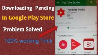 how to fix app download pending in google play store [upl. by Eniamreg]