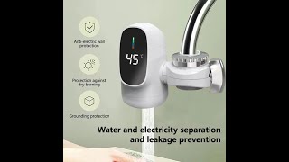 Electric Water Heater Kitchen Tap Connector Instant Hot Water Faucet [upl. by Wj]